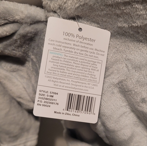 Hudson Baby Plush Pool and Beach Robe Cover-up Elephant NWT - Picture 4 of 4